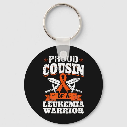 Troebele neef van een leukemiekwachter Cuz Bewusth Sleutelhanger (Voorkant)