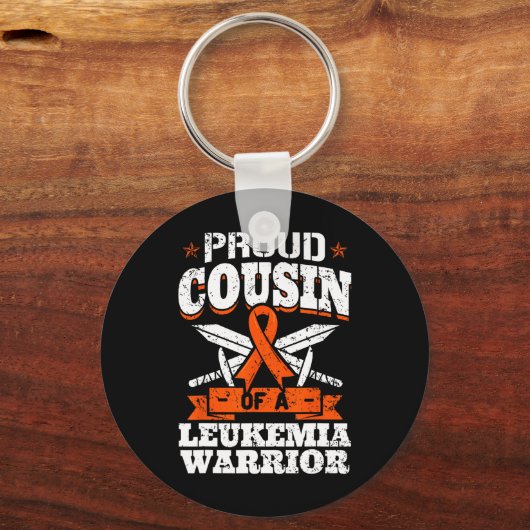 Troebele neef van een leukemiekwachter Cuz Bewusth Sleutelhanger (Voorkant)