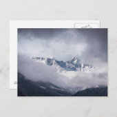 Troebele piek van Mount Everest en Eagle Flying Briefkaart (Voorkant / Achterkant)