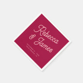 troebele retroflector: hotroze Fuchsia Wedparty Servet (Hoek)