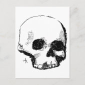 troebele schedel briefkaart (Voorkant)