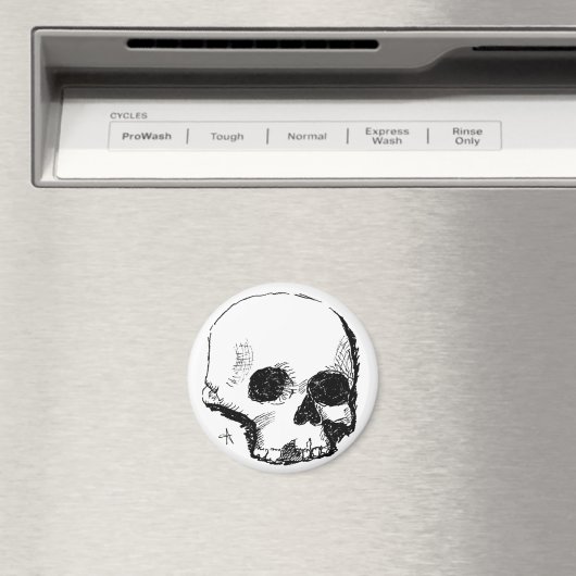 troebele schedel magneet (Insitu (Vaatwasser))