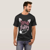 Troebele staart en oorspaslaag t-shirt (Voorkant volledig)