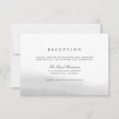 Troebele Trouwreceptiekaart Kaart (Voorkant)