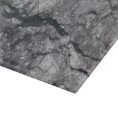Troebele zwarte gelaagde marmersteen afwerking snijplank (Hoek)