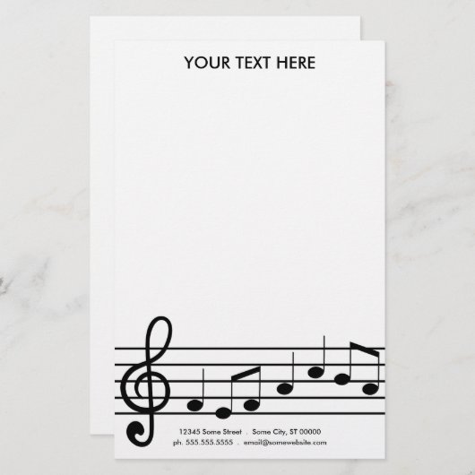 troebelen briefpapier (Voorkant / Achterkant)