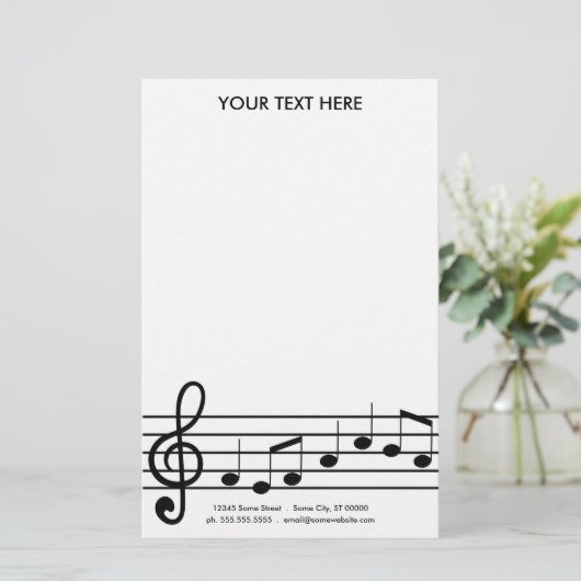 troebelen briefpapier (Staand voorkant)