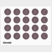 troebelen ronde sticker (Vel)