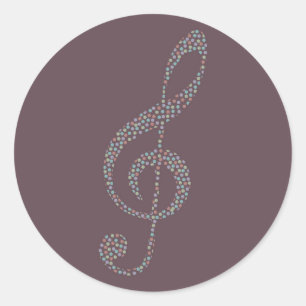 troebelen ronde sticker