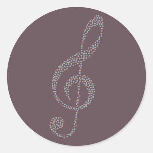 troebelen ronde sticker (Voorkant)