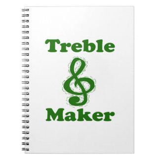 troebelmaker maakt groen grappig muziekontwerp notitieboek
