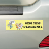 Troef als wolf, de Amerikaanse mensen als schapen Bumpersticker (Op auto)