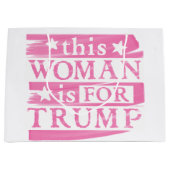 troef | deze vrouw is voor Trump Election Gear Groot Cadeauzakje (Voorkant)