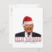 Troef. Feliz Navidad, Mexico gaat voor het Feestdagenkaart (Voorkant / Achterkant)