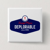 troep deplorabele knop vierkante button 5,1 cm (Voorkant)