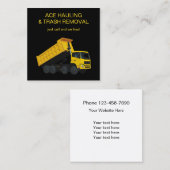 Troep en verwijdering vierkante visitekaartje (Voorkant / Achterkant)