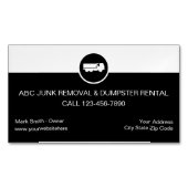 Troep het slepen en Verwijdering Magnetische Visit Magnetisch Visitekaartje (Voorkant)