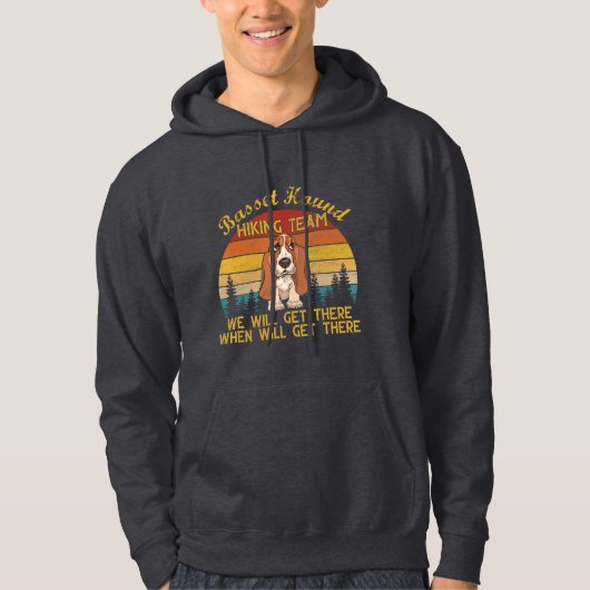 troep hiker hiker gift grappige hondenliefde hoodie (Voorkant)