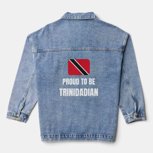 Troep om Trinidadian te zijn Denim Jacket (Achterkant)