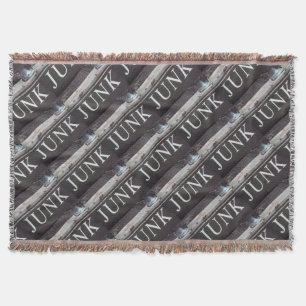 Troep op antiek sleepwagen, auto, rusted metal deken