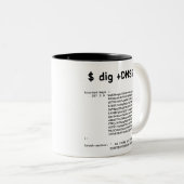 troep tweekleurige koffiemok (Voorkant rechts)