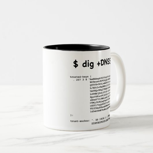 troep tweekleurige koffiemok (Voorkant rechts)