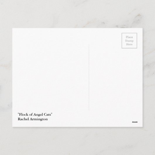 Troep van de Katten van de Engel prettige Feestdagenkaart (Achterkant)