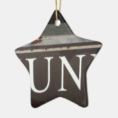 Troep: vrachtwagenbord keramisch ornament (Links)