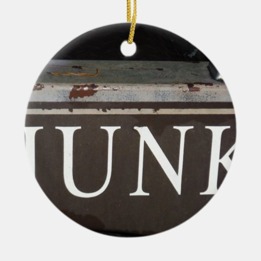 Troep:  vrachtwagenbord keramisch ornament (Voorkant)