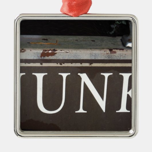 Troep:  vrachtwagenbord metalen ornament (Voorkant)