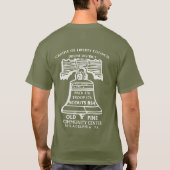 Troepenklasse B - Olijfgroen (logo voor en achter) T-shirt (Achterkant)