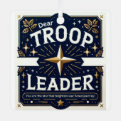 Troepenleider, jij bent de ster in onze reis metalen ornament (Voorkant)