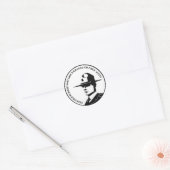 troepenmacht ronde sticker (Envelop)