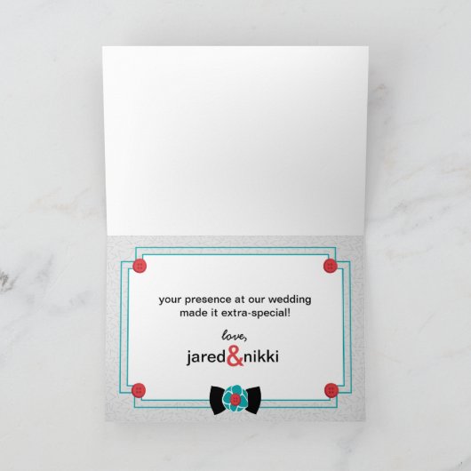 Troetel monsters bedankkaart (Binnen)