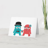 Troetelmonsters Trouwkaart Bedankt (Achterkant)