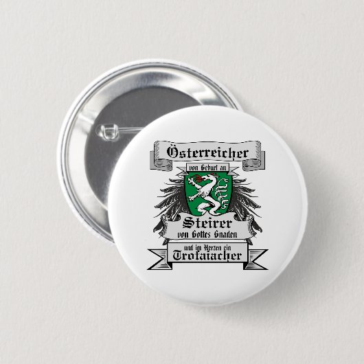 Trofaiacher im Herzen Steiermark Ronde Button 5,7 Cm (Voorkant /achterkant)