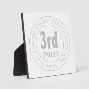 Trofee 3e Prijs Competitie Prijs Plaquette Fotoplaat