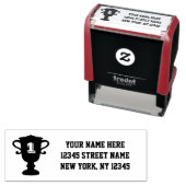 Trofee beker boom zelf inktend retouradres stempel (In situ)