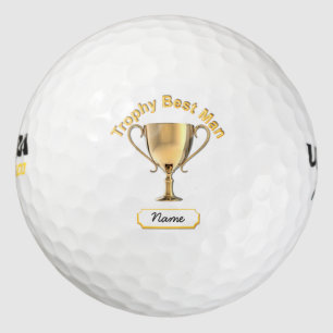 Trofee Beker voor een Trofee 'Getuige'. Golfballen