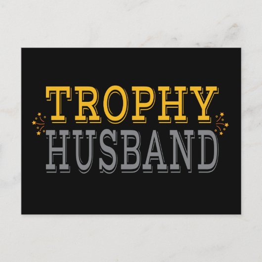 Trofee Echtgenoot Briefkaart (Voorkant)
