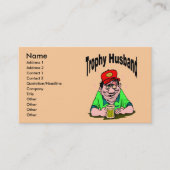 Trofee Echtgenoot cartoon Visitekaartje (Voorkant)