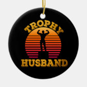 Trofee-echtgenoot Keramisch Ornament (Voorkant)