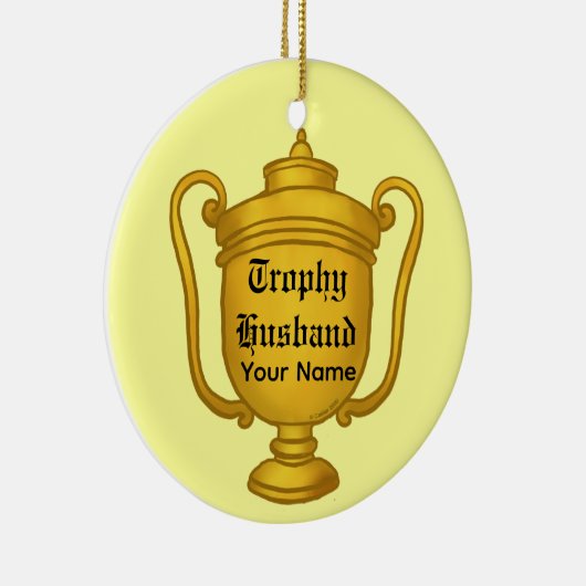 Trofee Echtgenoot Keramisch Ornament (Rechts)
