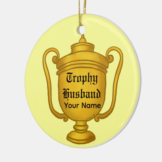 Trofee Echtgenoot Keramisch Ornament (Links)