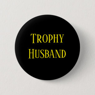 Trofee Echtgenoot Kerstcadeau Knoop Ronde Button 5,7 Cm