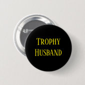 Trofee Echtgenoot Kerstcadeau Knoop Ronde Button 5,7 Cm (Voorkant /achterkant)