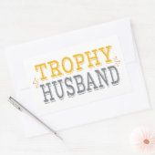 Trofee-echtgenoot Rechthoekige Sticker (Envelop)