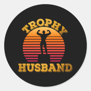 Trofee-echtgenoot Ronde Sticker