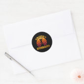 Trofee-echtgenoot Ronde Sticker (Envelop)