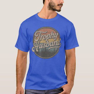 Trofee echtgenoot vintage sarcastisch huwelijk ret t-shirt